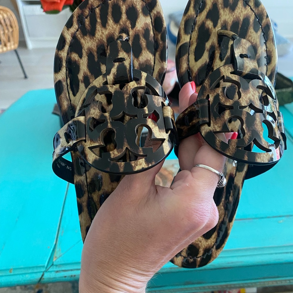 Tory Burch Leopard Print Sandals